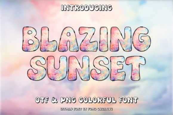 Blazing Sunset Font: A Colorful Addition to Your Web Design Toolkit