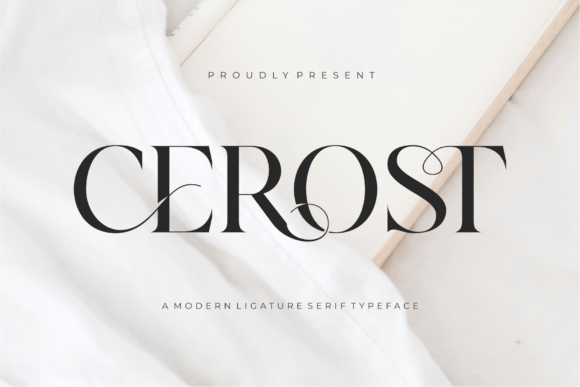 Cerost Font: A Beautiful Serif Typeface for Crafters and Makers