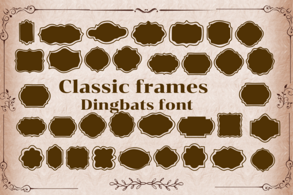 Classic Frames: A Decorative Typeface for Crafting Elegance