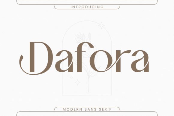 Dafora: A Stylish Serif Typeface for Editorial Excellence