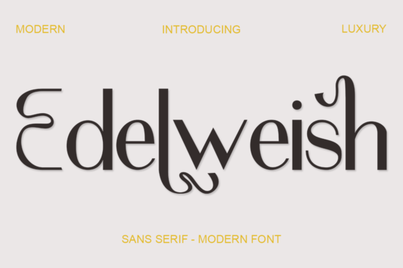 Edelweish: A Font That Elevates Handmade Typography