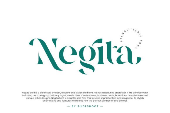 Negita: A Stylish Serif Typeface for Editorial Elegance