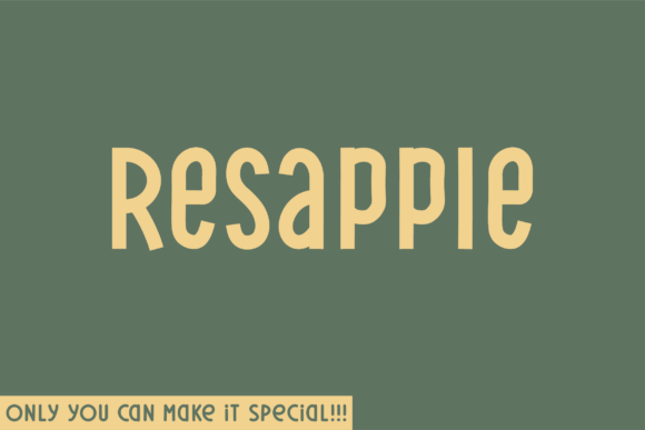 Resapple Font: A Modern Typeface for Digital Designers