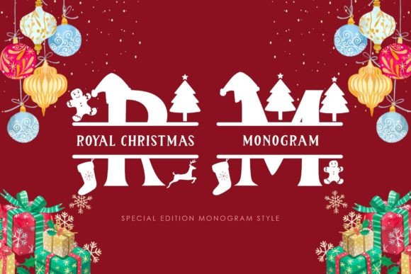 Royal Christmas Monogram: A Display Font That Elevates Digital Branding