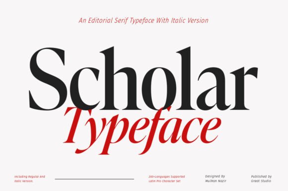 Scholar Typeface: A Polished Choice for Modern Web Design