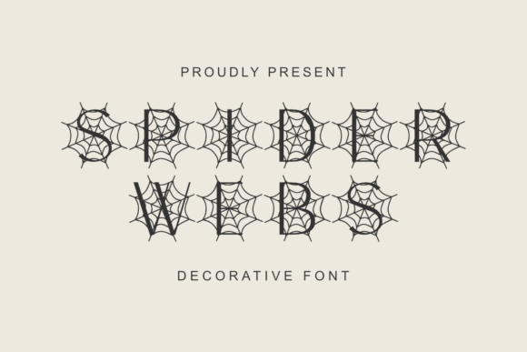 Spider Webs: A Bold Blackletter for Gothic Vibes