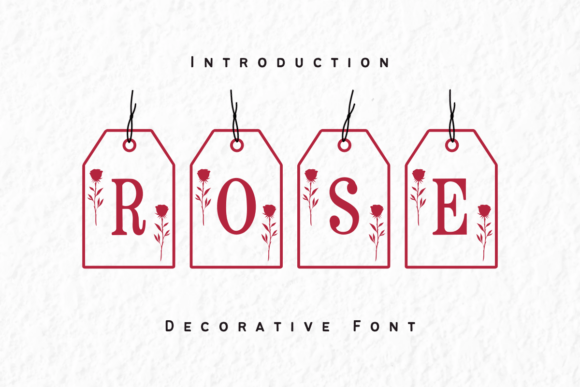 Valentine Rose Card Font: Romantic Typography for Digital Design