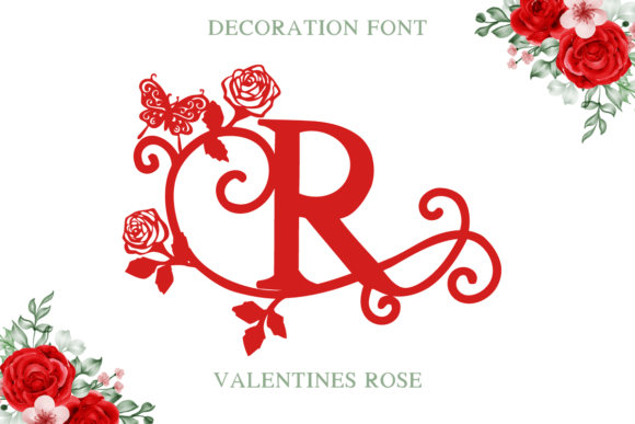 Valentines Rose Font Adds Romantic Flair to Brand Design